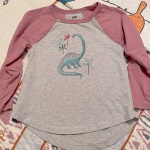 Tea Collection Dino Girls LS, size 3T